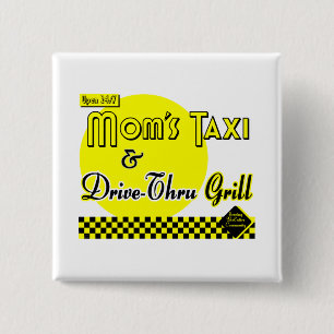 Mammor Taxi Funny Sstickknapp Knapp
