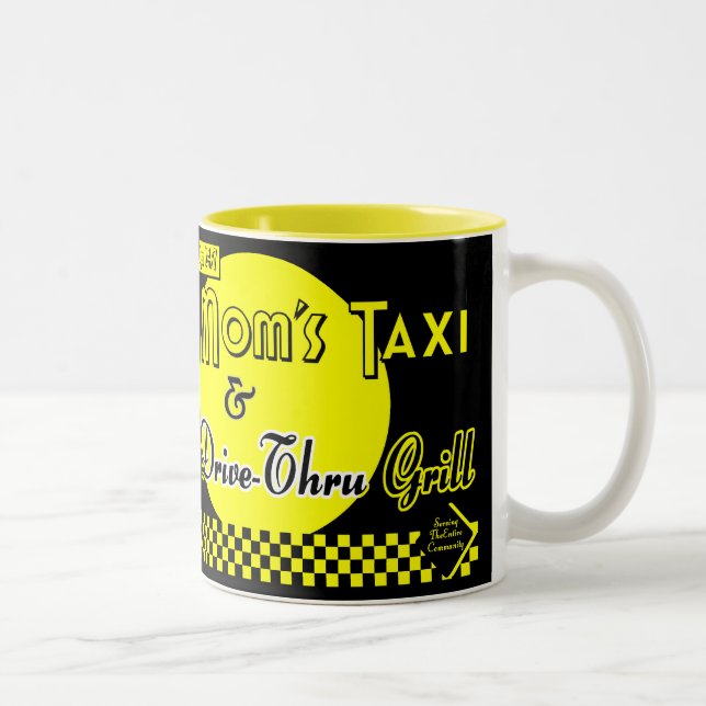Mammor Taxi och Drive-Thru Grill Coffee Mugg (Höger)