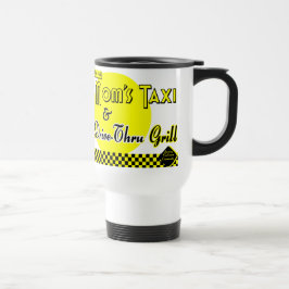 Mammor Taxi och "Drive-Thru Grill Coffee" Resemugg