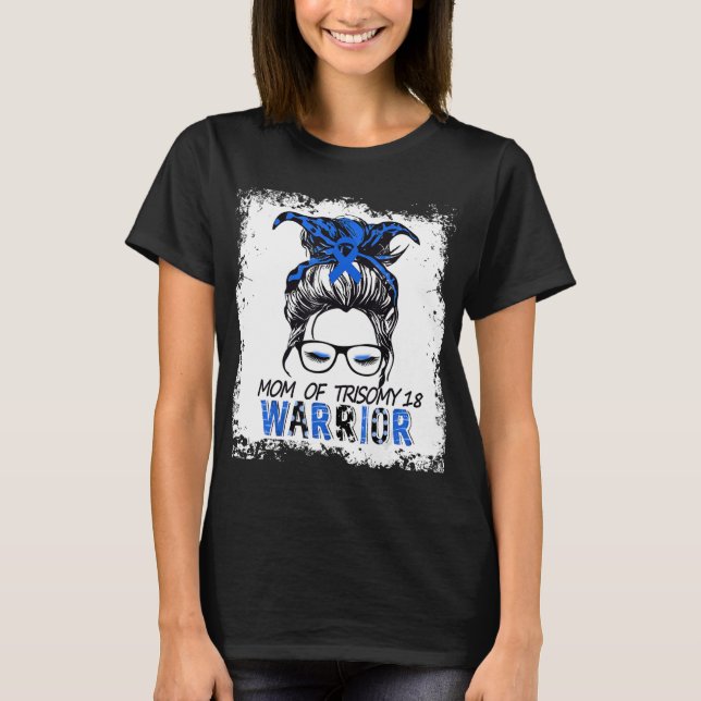 Mammor till barn med tragiska 18 krigare t shirt (Framsida)