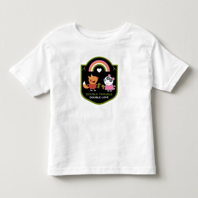 Mammor till tvåäggstvillingar t shirt (Framsida)