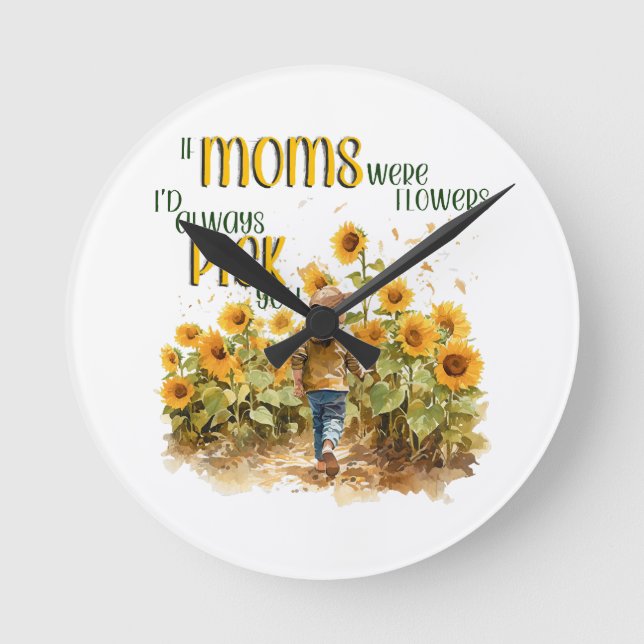 mammor var blommor rund klocka (Framsida)
