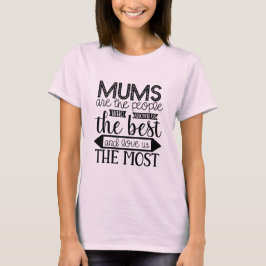 Mammor vet det bästa och Kärlek oss det bästa T Shirt
