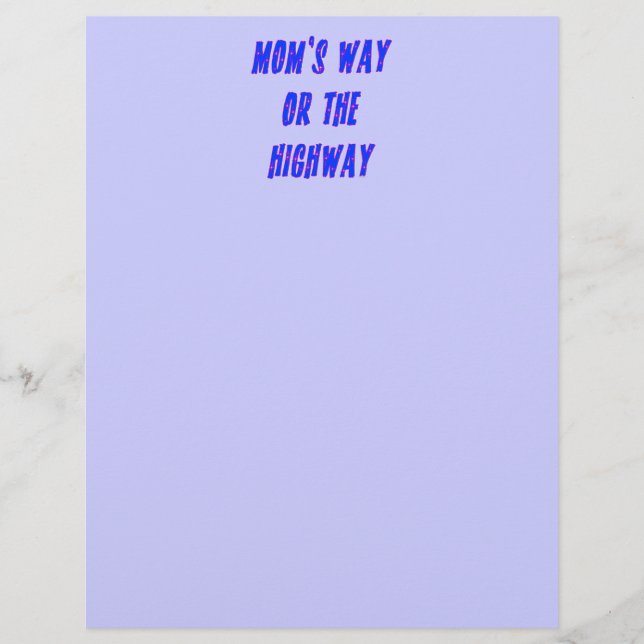 Mammor Way eller Highway Say (Framsida)