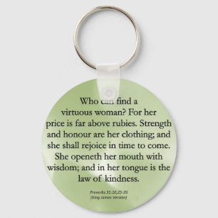 Mammor Worth kan inte mätas (Proverbs 31) Nyckelring