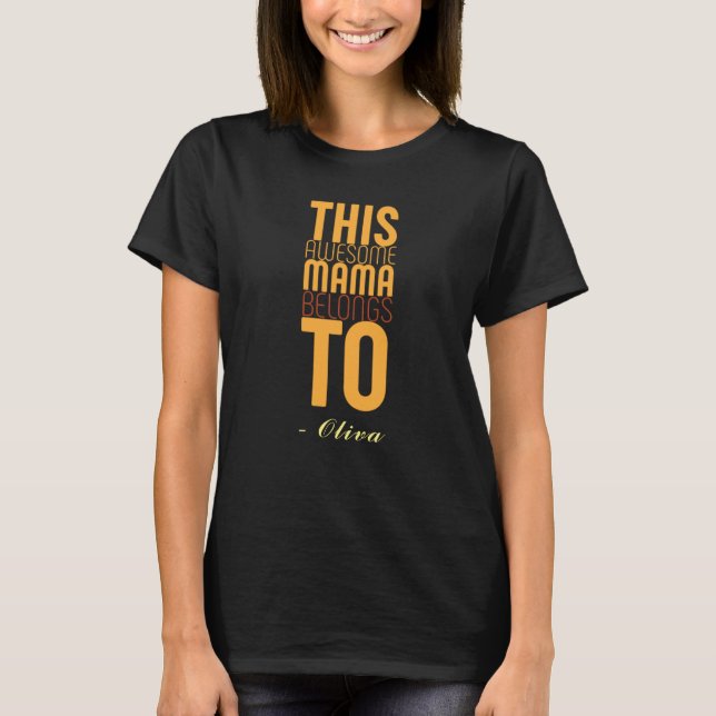 Mammorna Fantastisk till Mors dag T Shirt (Framsida)