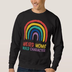 Mammorna Womens Konstig Bygger tecken Mors dag Lång Ärmad Tröja