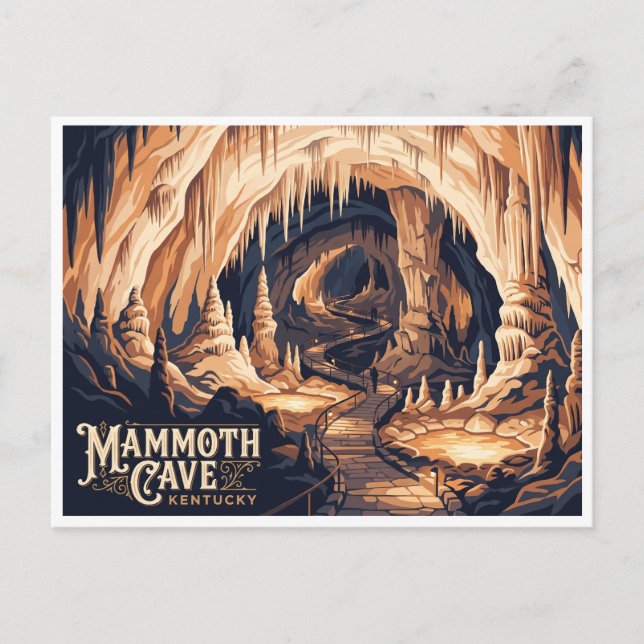 Mammoth Cave Kentucky Vykort (Framsida)