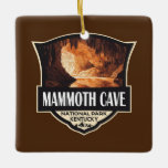 Mammoth Cave National Park Illustration Retro Art Julgransprydnad Keramik<br><div class="desc">Design för vektorgrafik för mammoth Cave-vektor. Parken ligger i väster-centrala Kentucky,  som omfattar delar av Mammoth Cave,  världens längsta grottsystem.</div>
