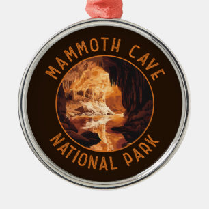 Mammoth Cave National Park Retro Distress Circle Julgransprydnad Metall