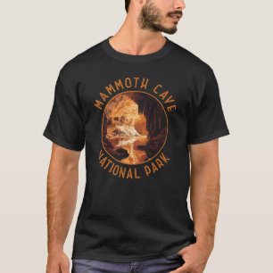 Mammoth Cave National Park Retro Distress Circle T Shirt