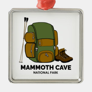 Mammoth Cave National Park-ryggsäck Julgransprydnad Metall