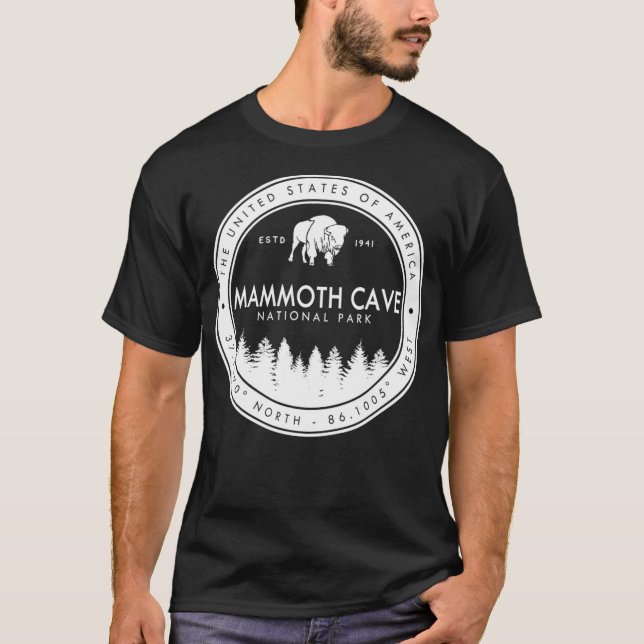 Mammoth Cave National Park T Shirt Vintage Kentuck (Framsida)