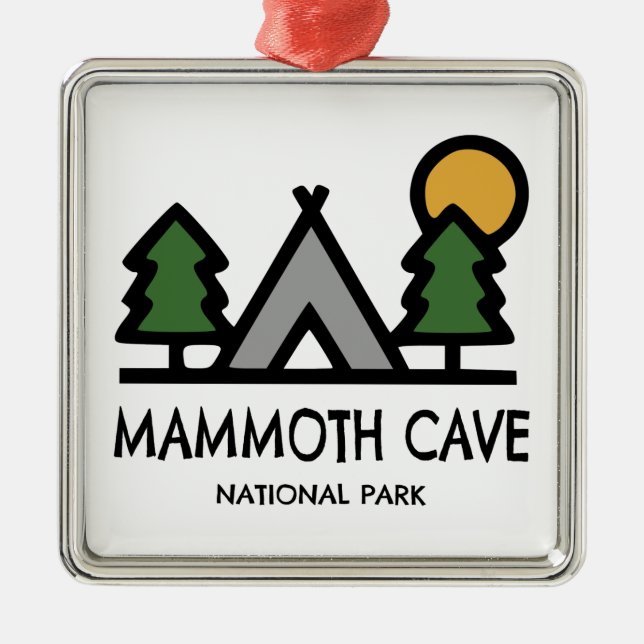Mammoth Cave nationalpark Julgransprydnad Metall (Framsidan)