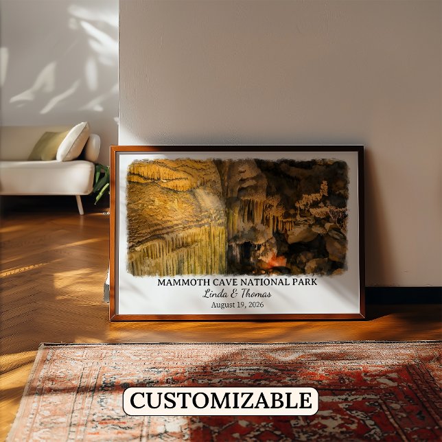Mammoth Cave nationalpark Kentucky Akvarell Poster (Skapare uppladdad)