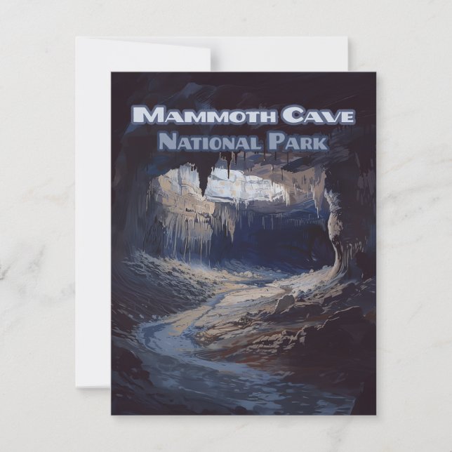 Mammoth Cave nationalpark Kentucky Card (Framsida)