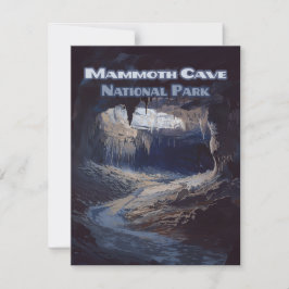 Mammoth Cave nationalpark Kentucky Card