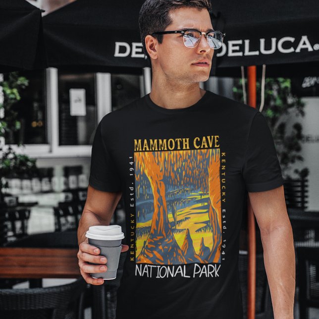 Mammoth Cave nationalpark Kentucky Distress T Shirt (Skapare uppladdad)