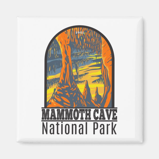 Mammoth Cave nationalpark Kentucky Magnet (Framsidan)
