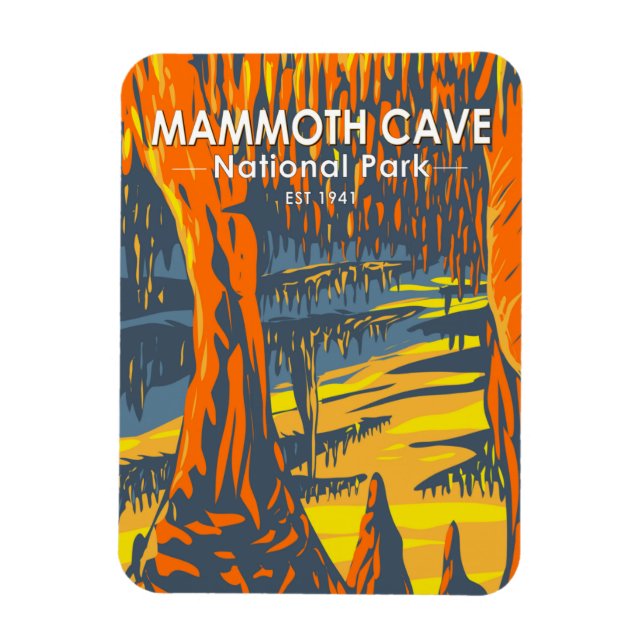 Mammoth Cave nationalpark Kentucky Magnet (Vertikal)