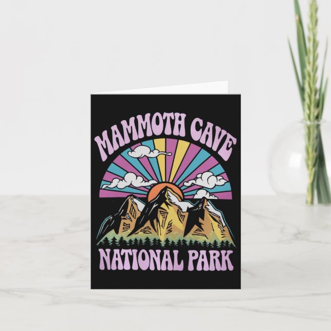 Mammoth Cave nationalpark Kentucky Nature Hiking Kort (Framsida)