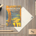 Mammoth Cave nationalpark Kentucky Postcard Vykort<br><div class="desc">Design för vektorgrafik för mammoth Cave-vektor. Parken ligger i väster-centrala Kentucky,  som omfattar delar av Mammoth Cave,  världens längsta grottsystem.</div>