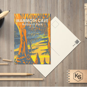 Mammoth Cave nationalpark Kentucky Postcard Vykort