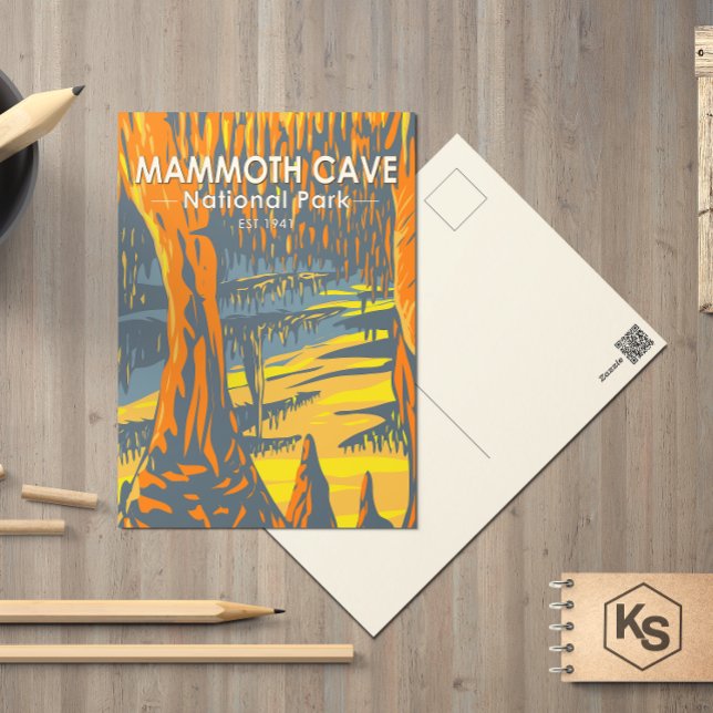 Mammoth Cave nationalpark Kentucky Postcard Vykort (Skapare uppladdad)