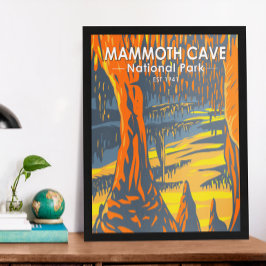 Mammoth Cave nationalpark Kentucky Poster