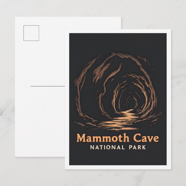 Mammoth Cave nationalpark Kentucky Travel Vykort (Fram/baksida)