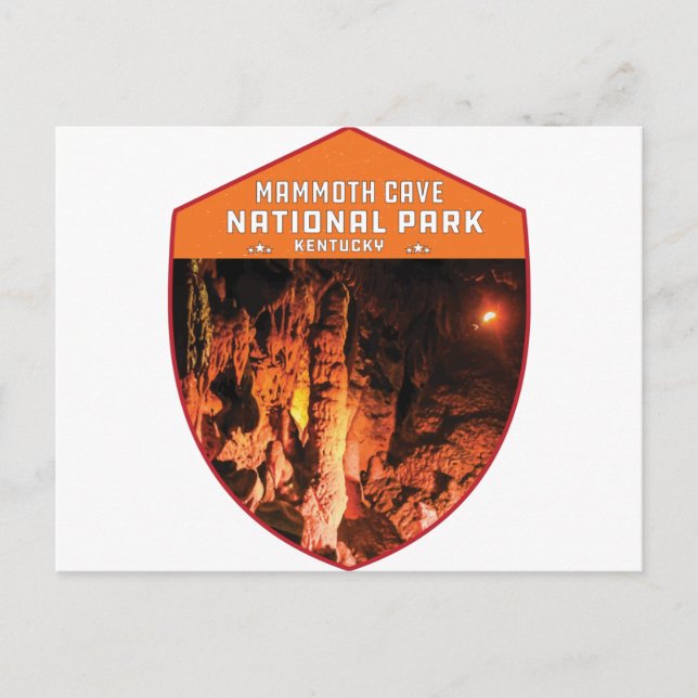 Mammoth Cave nationalpark Kentucky vintage retro Vykort (Framsida)