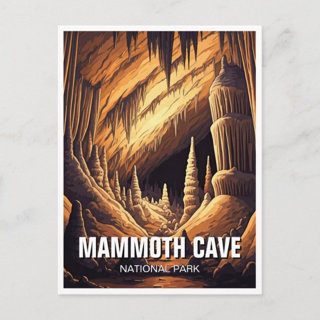 Mammoth Cave nationalpark Landcape Vykort (Framsida)