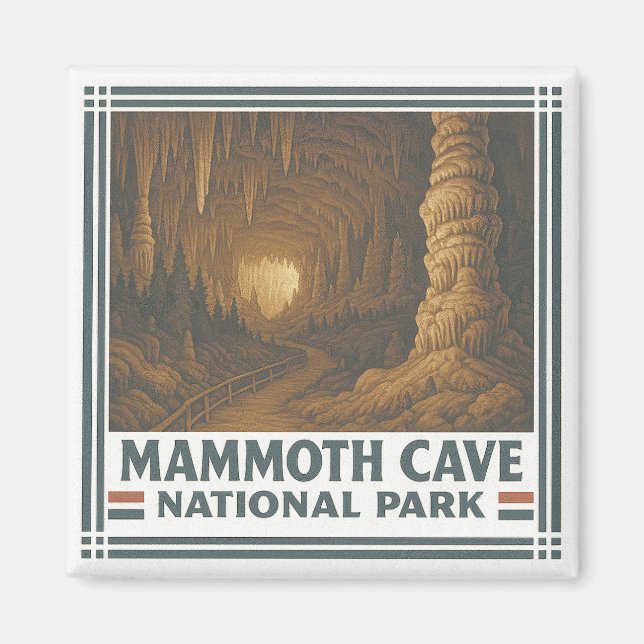 Mammoth Cave nationalpark Magnet (Framsidan)