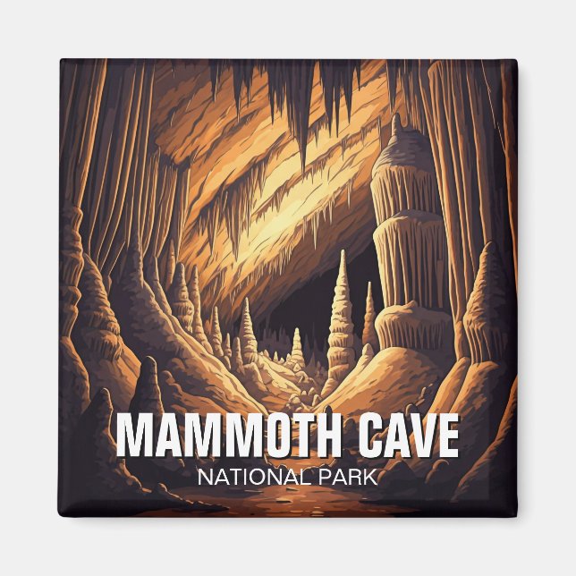 Mammoth Cave nationalpark Magnet (Framsidan)