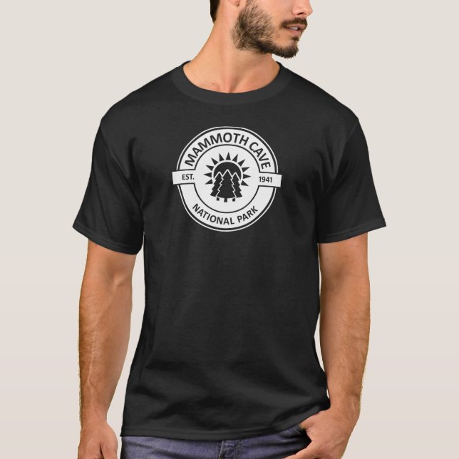 Mammoth Cave nationalpark Sol Träd T Shirt (Framsida)