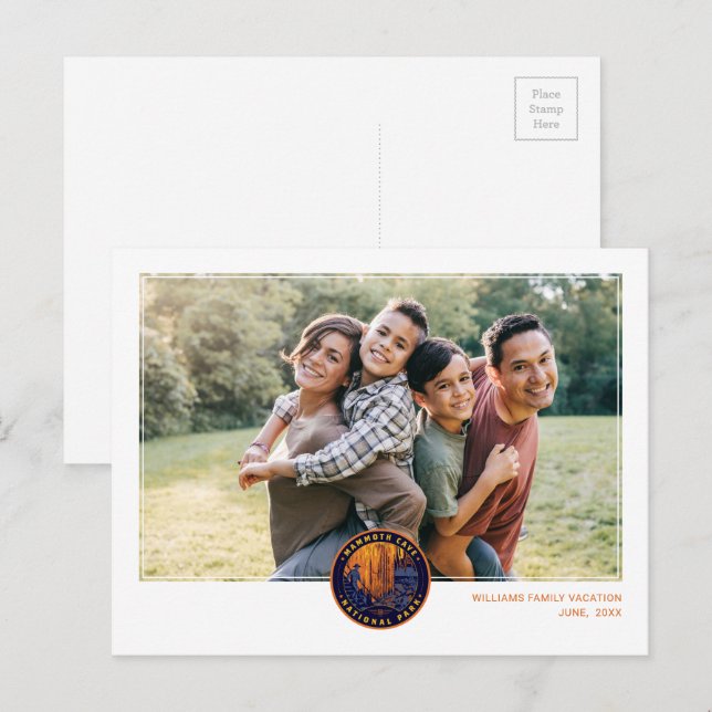 Mammoth Cave nationalpark Vykort (Fram/baksida)