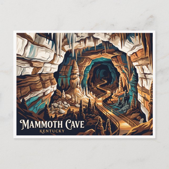 Mammoth Cave nationalpark Vykort (Framsida)
