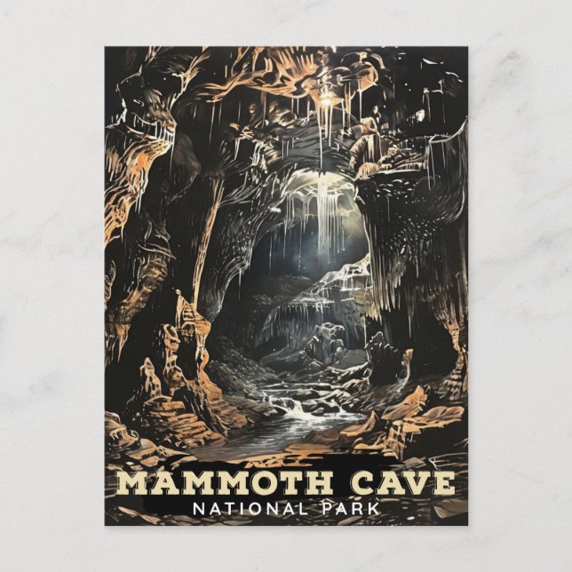 Mammoth Cave nationalpark Vykort (Framsida)