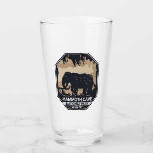 Mammoth Cave nationalpark Wooly Mammoth Emblem Glaskopp