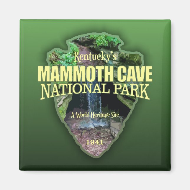 Mammoth Cave (pilhuvud) Magnet (Framsidan)