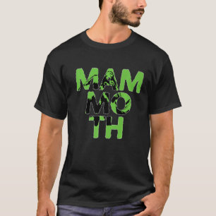 Mammoth Colorful Animal Shadow Silhouette T Shirt