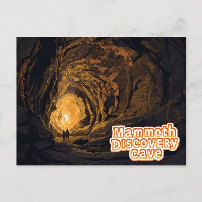 Mammoth Discovery Cave Tur Konst Vykort (Framsida)