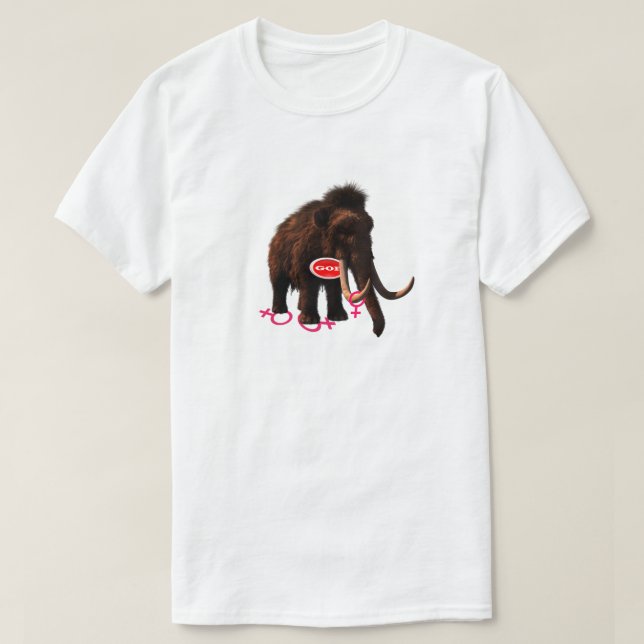 Mammoth GOPs New Mascot T-Shirt (Design framsida)