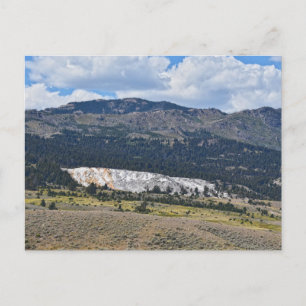 Mammoth Hett Vår Panorama, Yellowstone, Wyoming Vykort