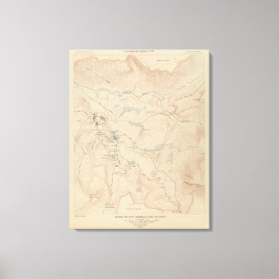 Mammoth Hot Springs och Vicinity Canvastryck