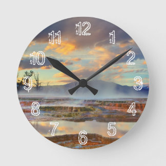 Mammoth Hot Springs Rund Klocka