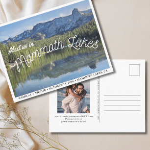 Mammoth Lakes Bröllop Spara datum Postkort Vykort