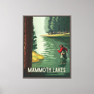 Mammoth Lakes inrammat canvastryck