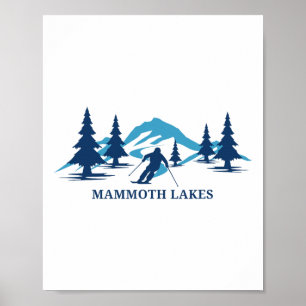 Mammoth Lakes Kalifornien Skidort Skidåkning Skidå Poster