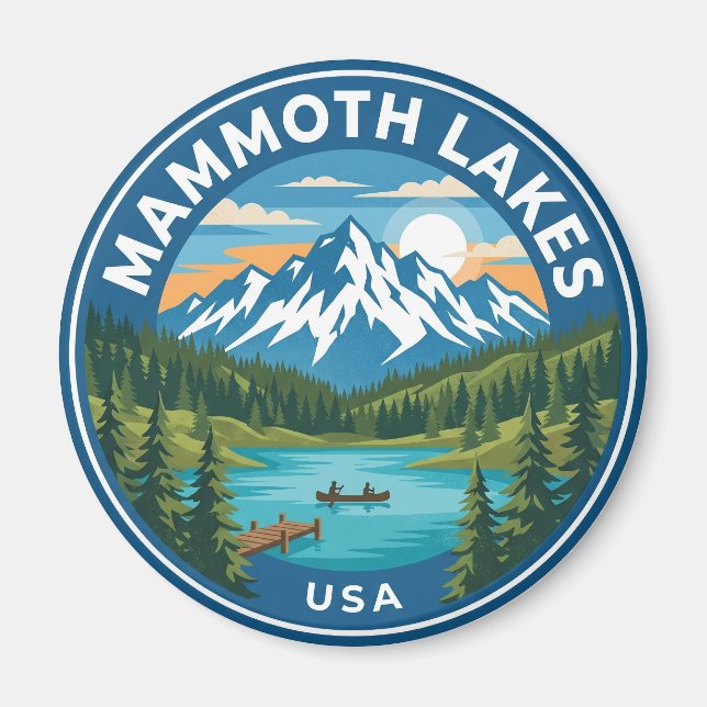 Mammoth Lakes USA Magnet (Framsidan)